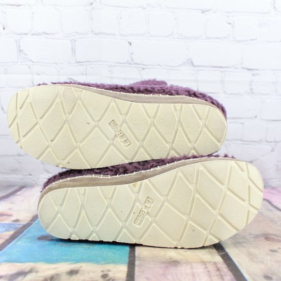 LL BEAN Pile Fleece Cozy Bootie Slippers Size 8 M - Picture 9 of 9